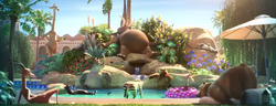 Many fans have written of a Mystic Springs Oasis, but the correct name of  the club where mammals let it all hang out is Mystic Spring Oasis—no  plural : r/zootopia