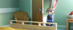 Judy, back in her police uniform, watches the Ottertons reunite.