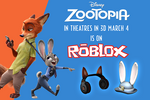 Promotion for the Roblox Zootopia Sponsorship