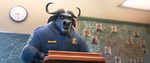 Chief Bogo discussing the Missing Mammals case