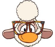 The Bellwether mask as seen on the Club Penguin Zootopia Takeover