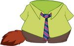 The Nick Wilde costume as seen on the Club Penguin Zootopia Takeover