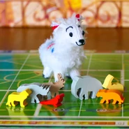 Zoo Tycoon Meeples with a P'achakuna plush