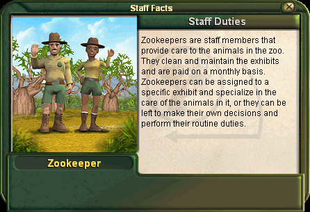 ZOO'S THE BOSS: ZOO TYCOON. Zookeeper? I hardly know her!, by Rafael S.