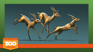 Are Your Legs Tired, an image depicting a statue of gazelles. These species never appeared in-game.