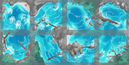 Early, progressed Water Enclosure Tiles concept.