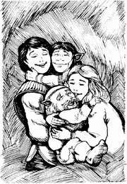 Hugging elves