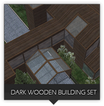 Dark Wooden Building Set (Zeta-Designs)