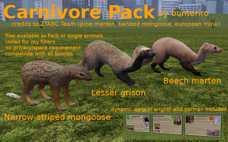 Carnivore Pack (Bunteriro) | ZT2 Download Library Wiki | Fandom