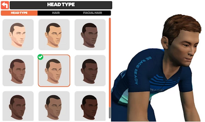 Zwift Head Type
