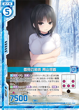 Snow Viewing Elegance, Sumika Aoyama | Z/X -Zillions of enemy X 